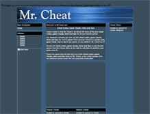 Tablet Screenshot of mrcheat.com